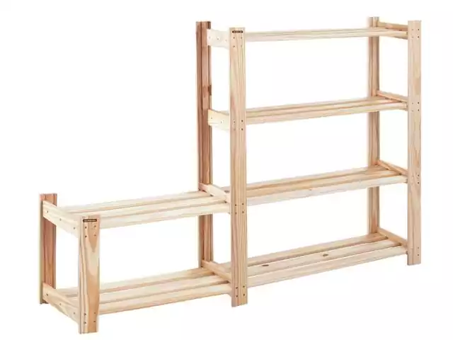 Estante Tramontina Modulare em Madeira Pinus com 2 Prateleiras